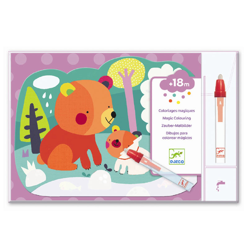 Djeco mal med vann, Gjemt i skogen - Fra 18 mdr.