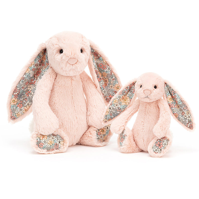 Jellycat bamse, Bashful Blossom Blush kanin - 18 cm