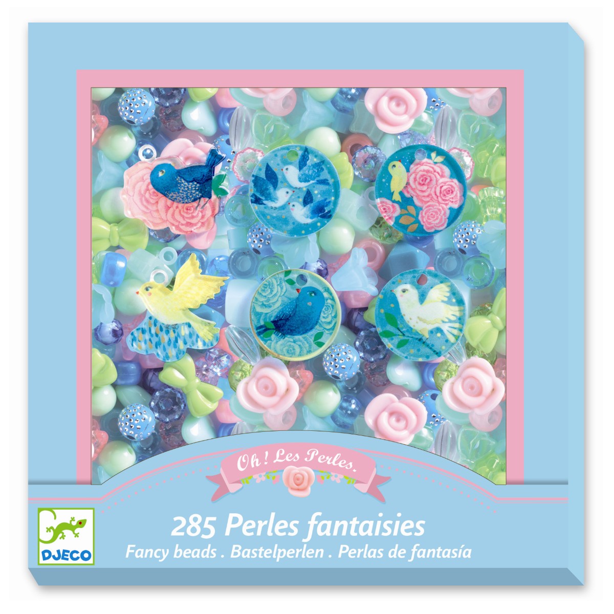 Djeco perlesett, Fugler