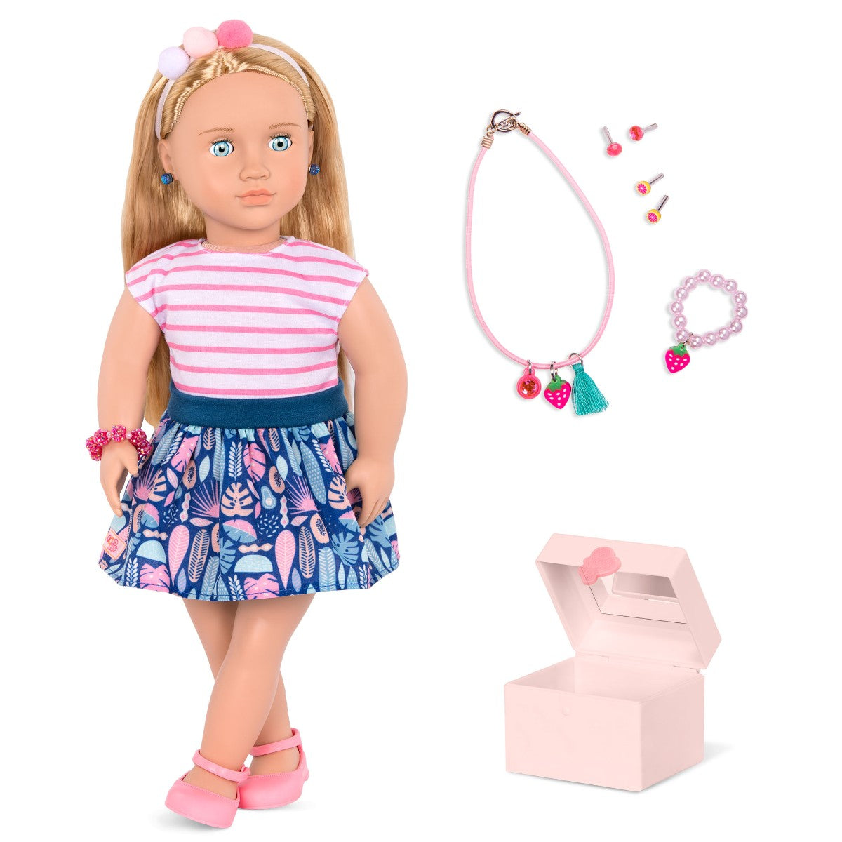 Our Generation dukke, Alessia med smykkeskrin - 46 cm