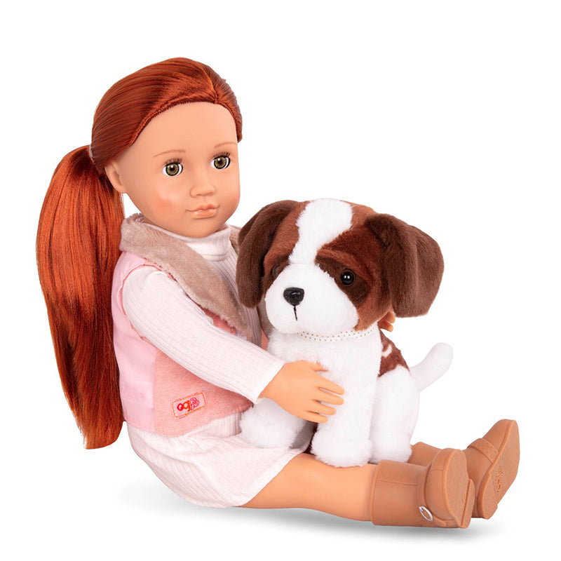 Generation dukke med hund, Delphia - 46 cm