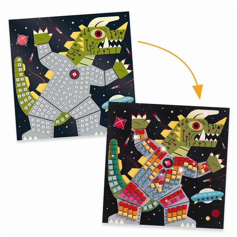 Djeco kreativ mosaikk, Romkrig