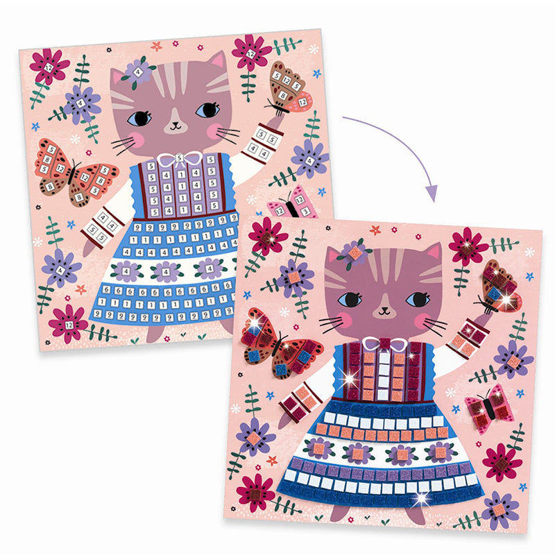 Djeco kreativ mosaikk, Søte dyr