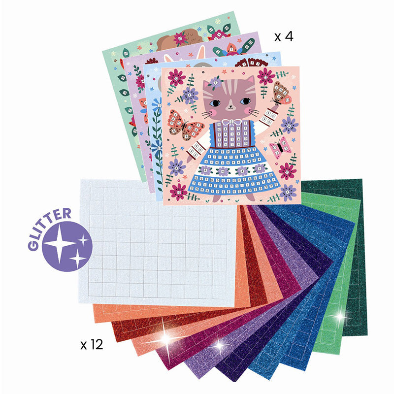 Djeco kreativ mosaikk, Søte dyr