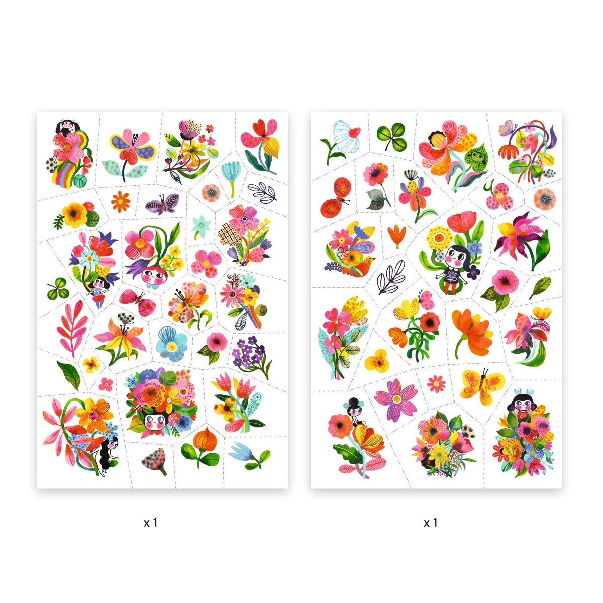 Djeco tatoveringer, Blomster