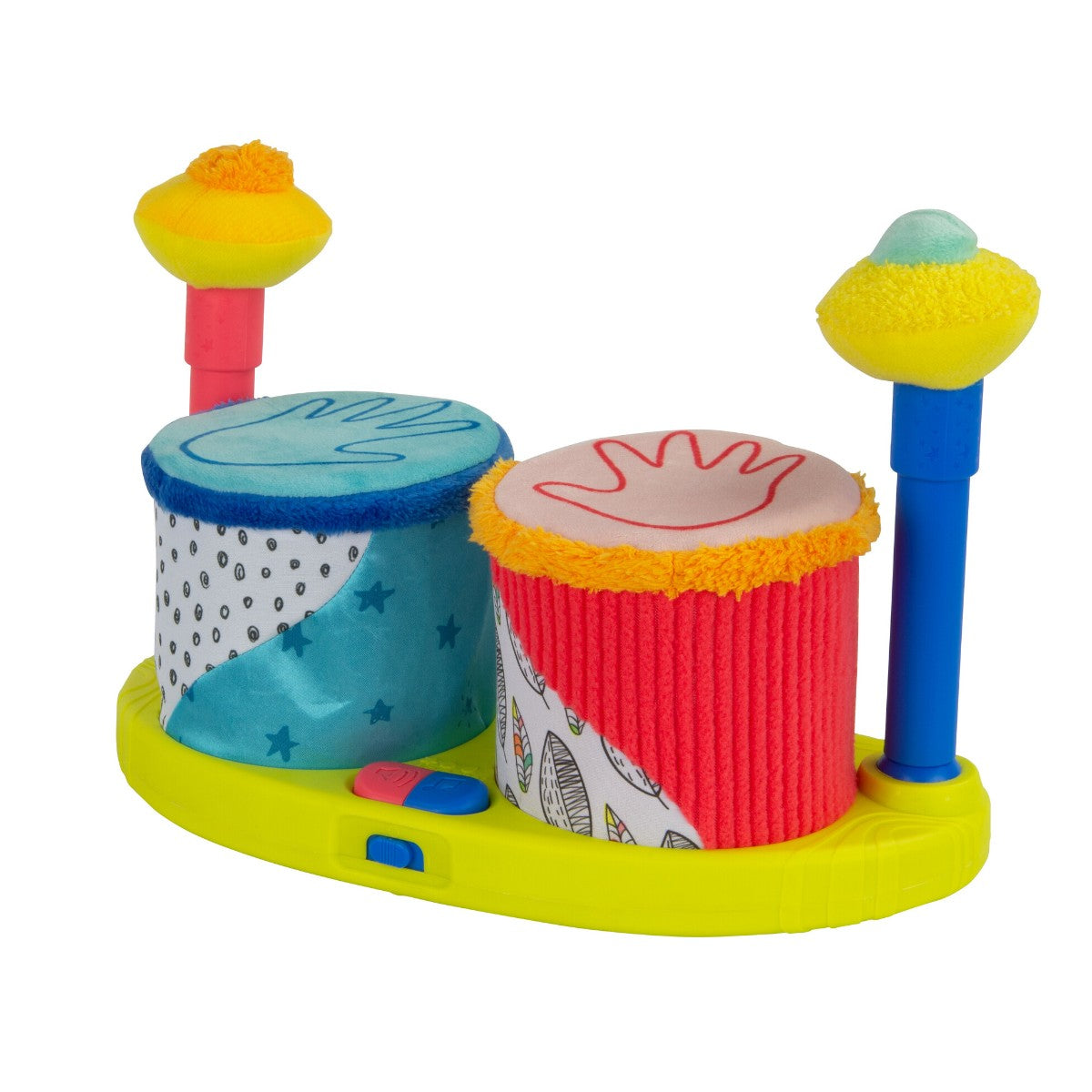 Lamaze Babys første trommer legetøj frontbillede hvid baggrund