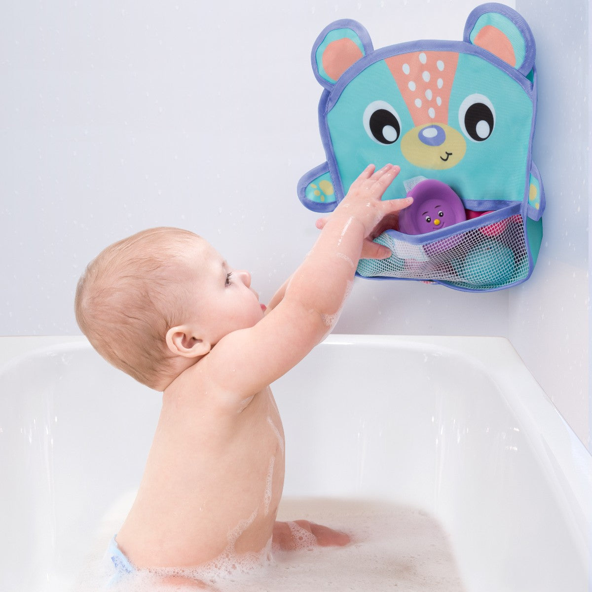 Playgro badetilbehør, Bjørn for oppbevaring av badeleker