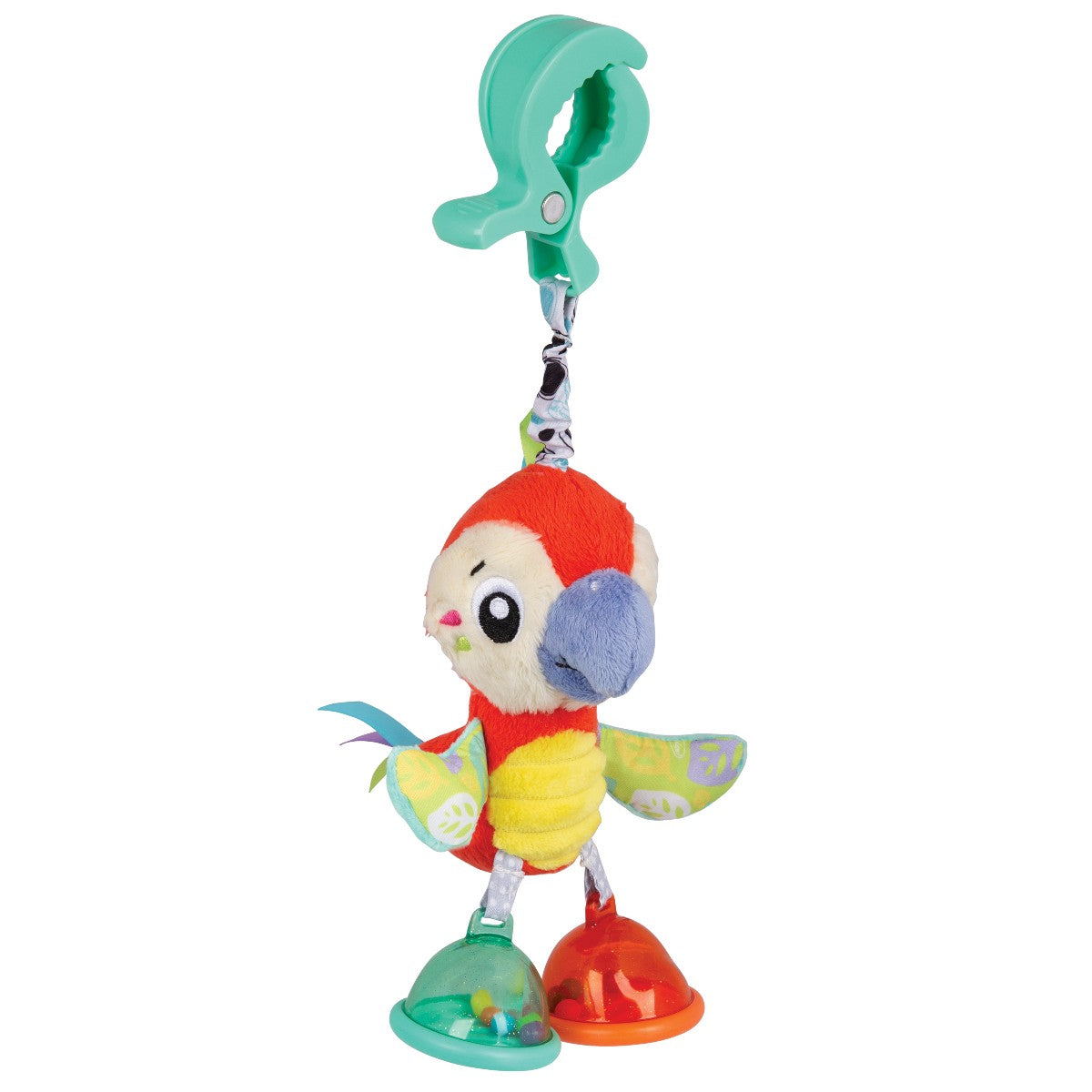 Playgro Dingly Dangly ophæng fugl aktivitetslegetøj med rasleæg multicolor