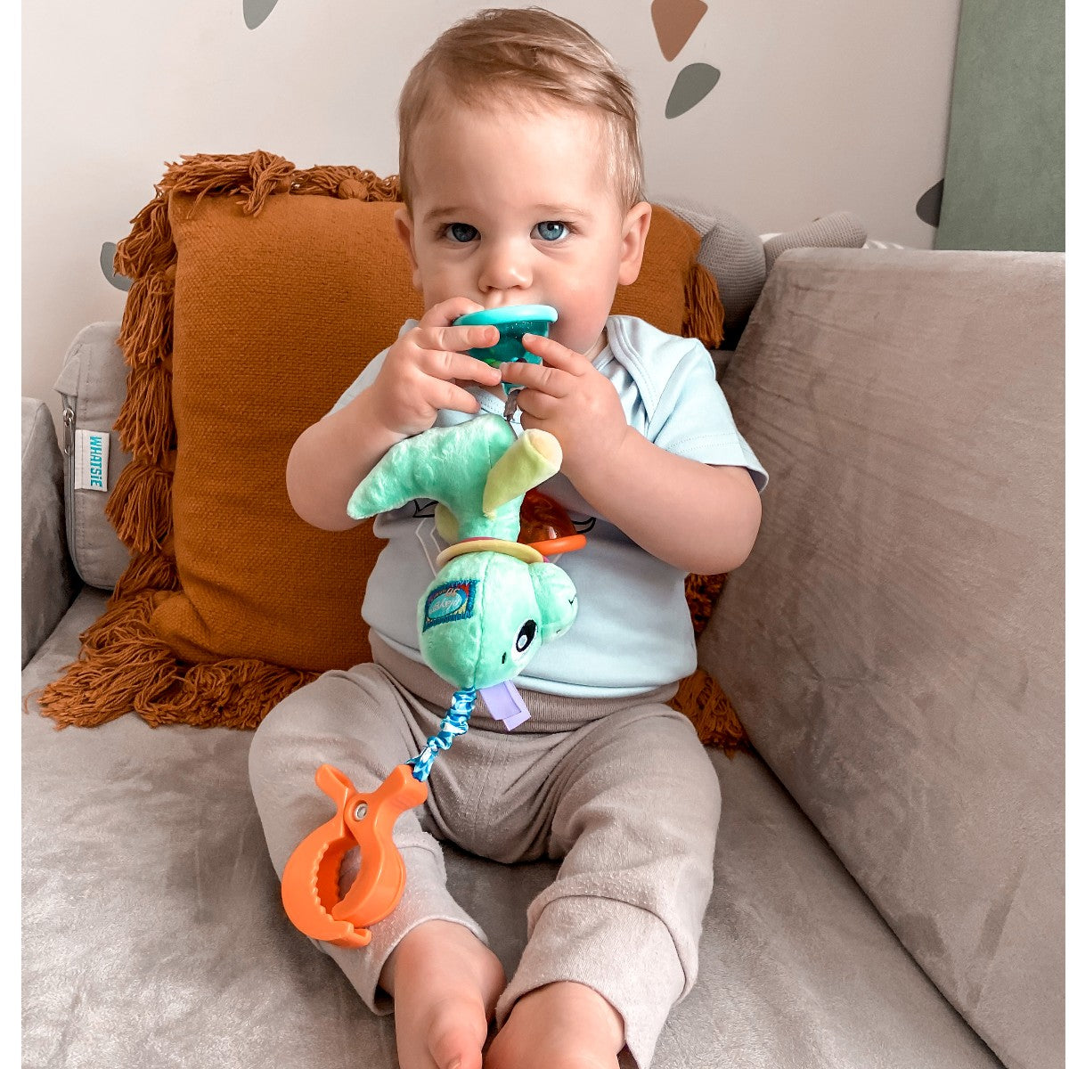 Playgro aktivitetsleketøy, Dingly Dangly oppheng - Dino