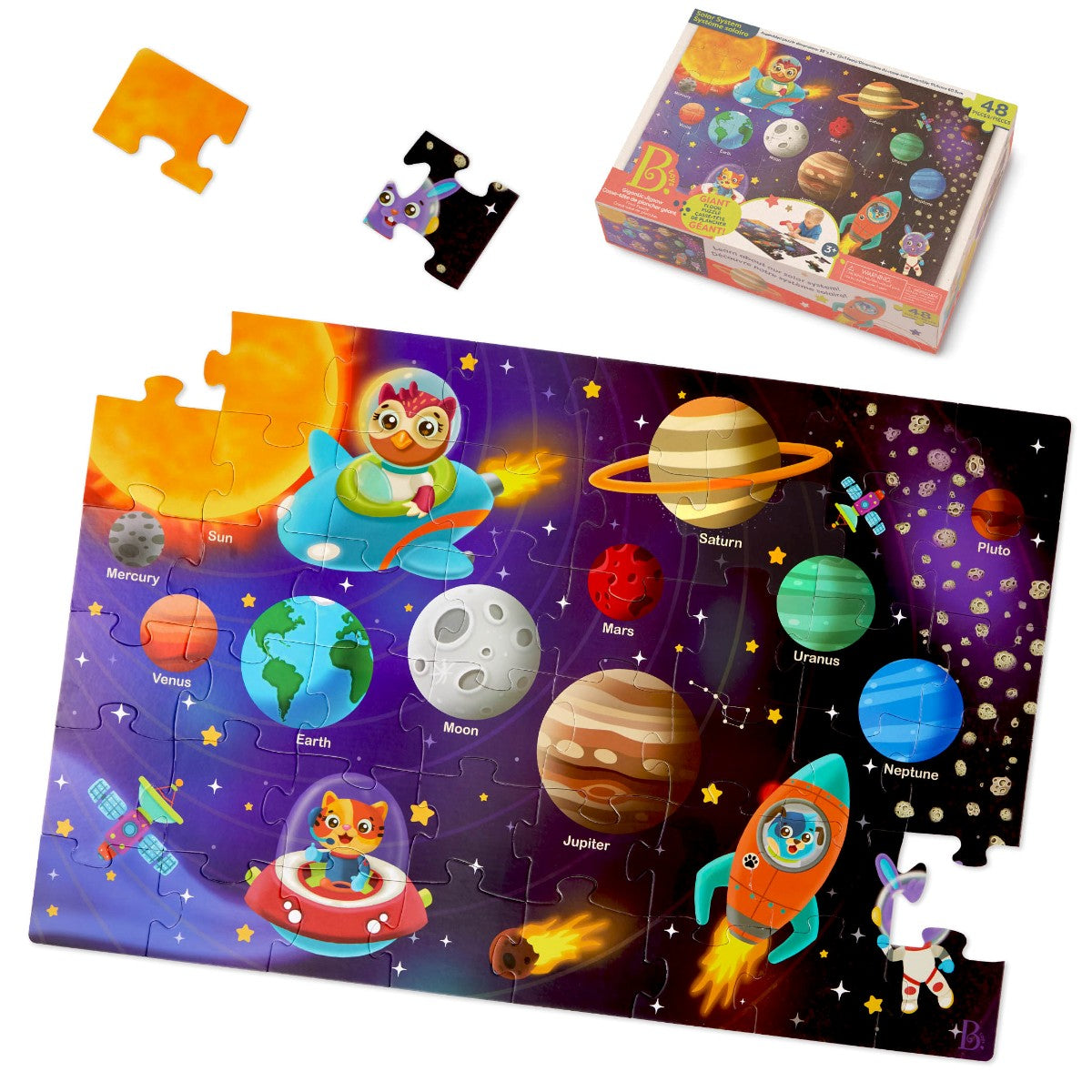 B Toys Gulvpuslespill, Solsystemet