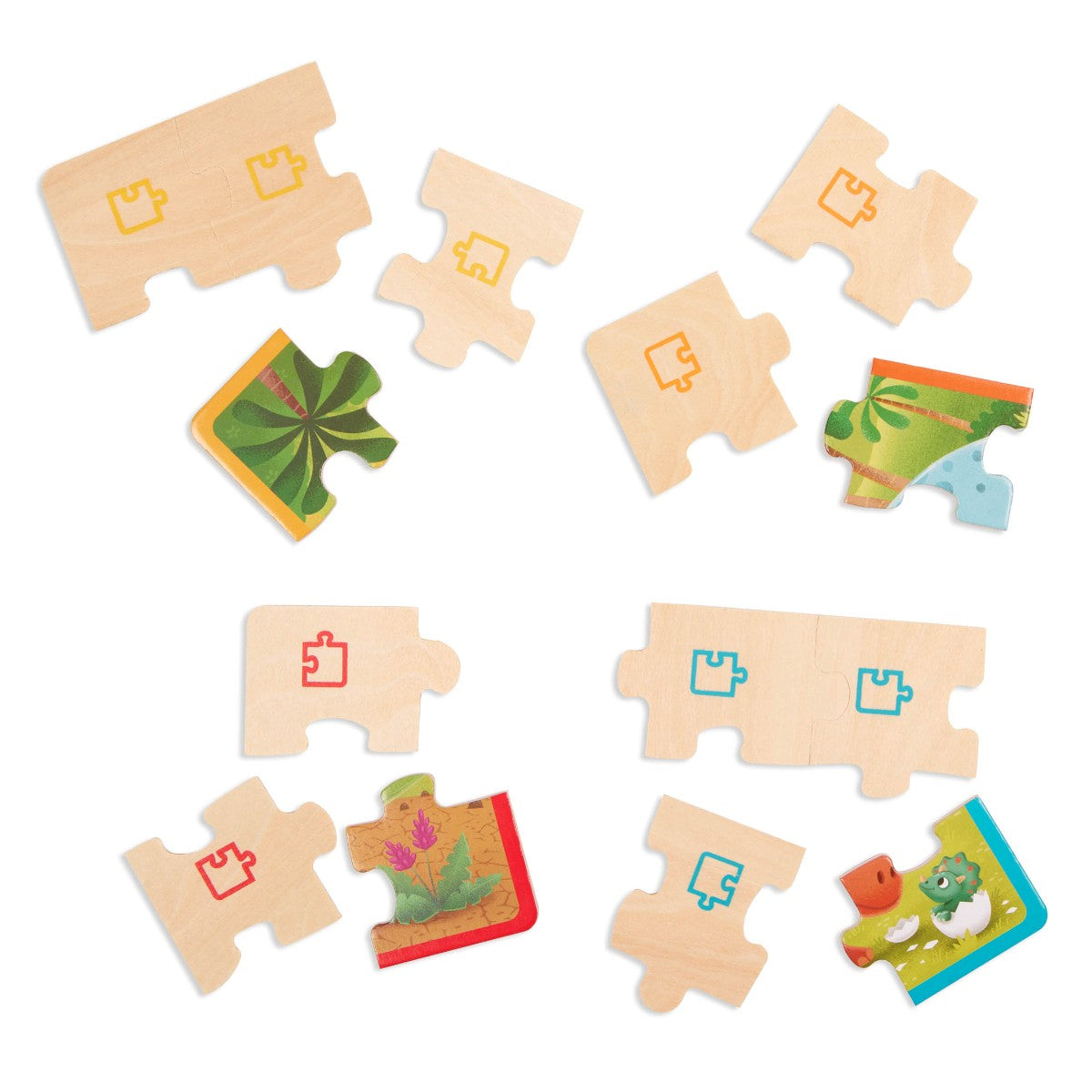 B Toys Puslespill, 4-i-ét - Dino