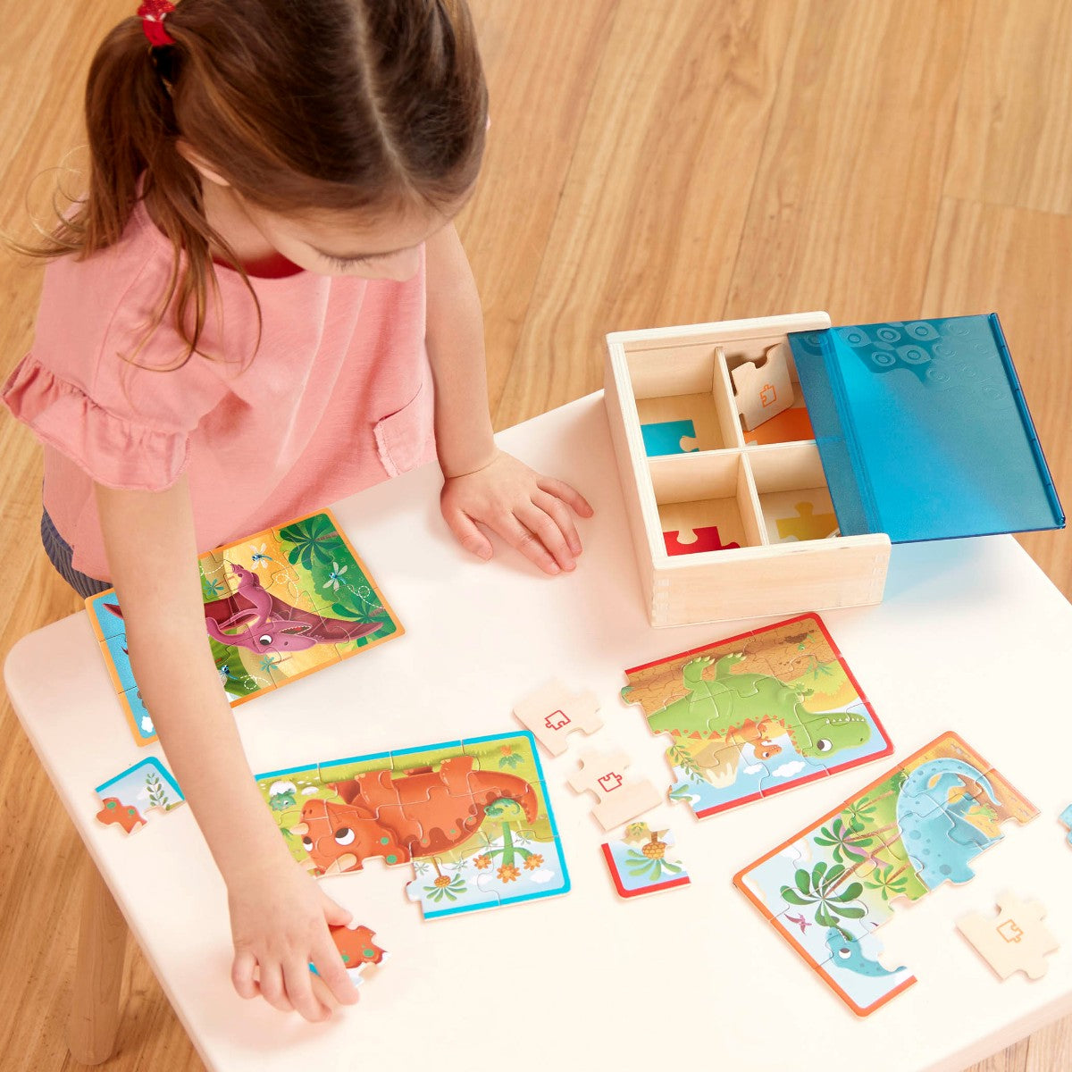 B Toys Puslespill, 4-i-ett - Dino