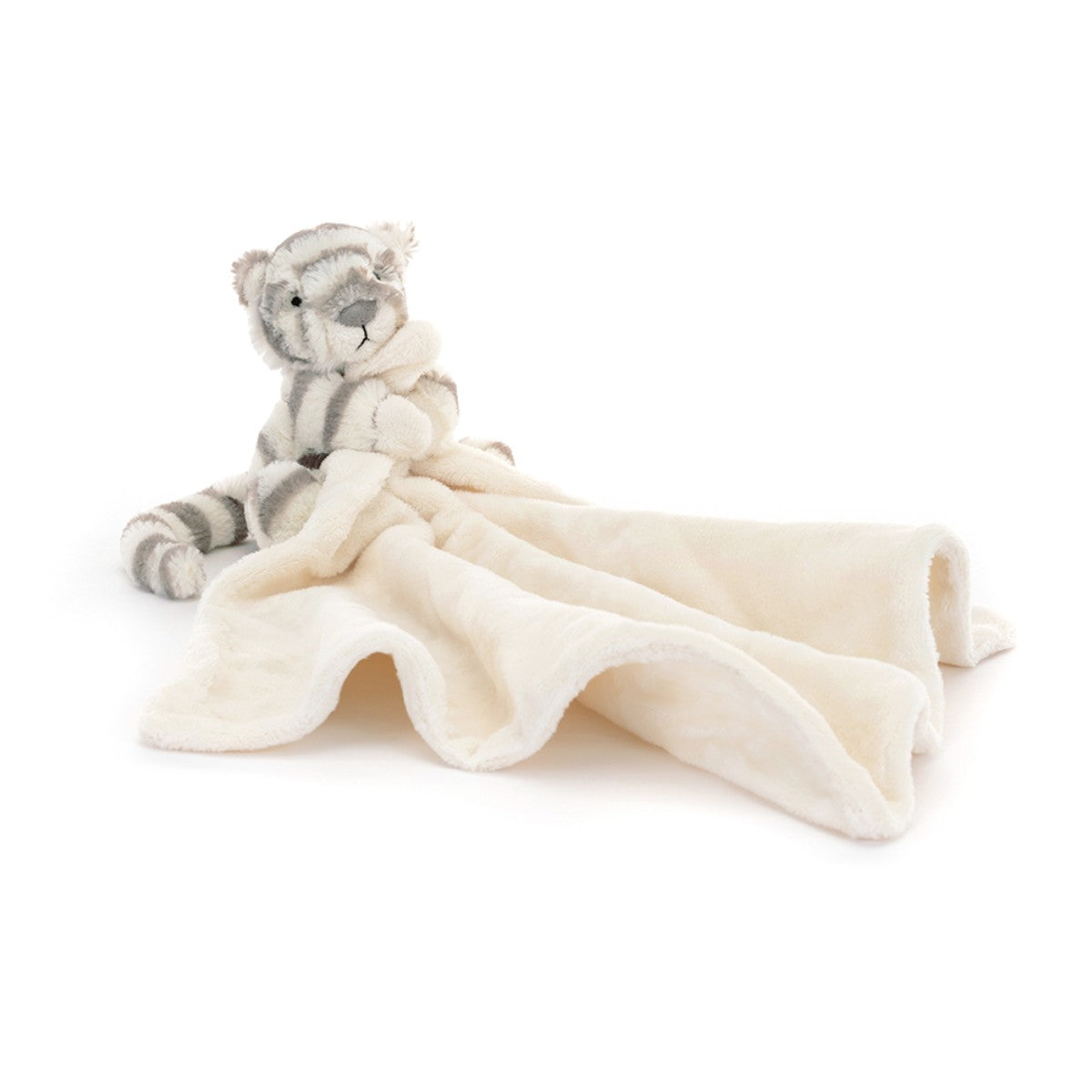 Jellycat bamse, Bashful nusseklud, snetiger på hvid baggrund