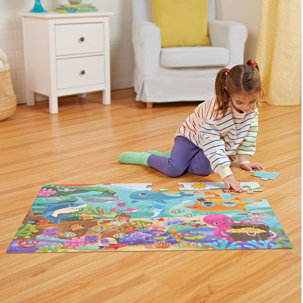 B Toys Gulvpuslespill, Under havet