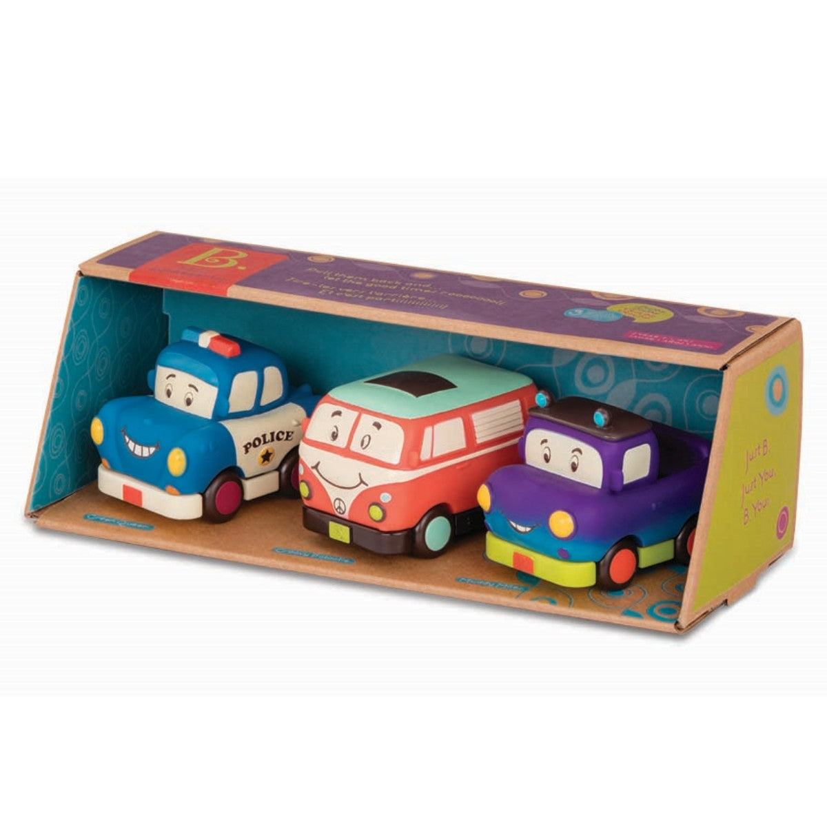 B Toys Mini trekk-tilbake-biler