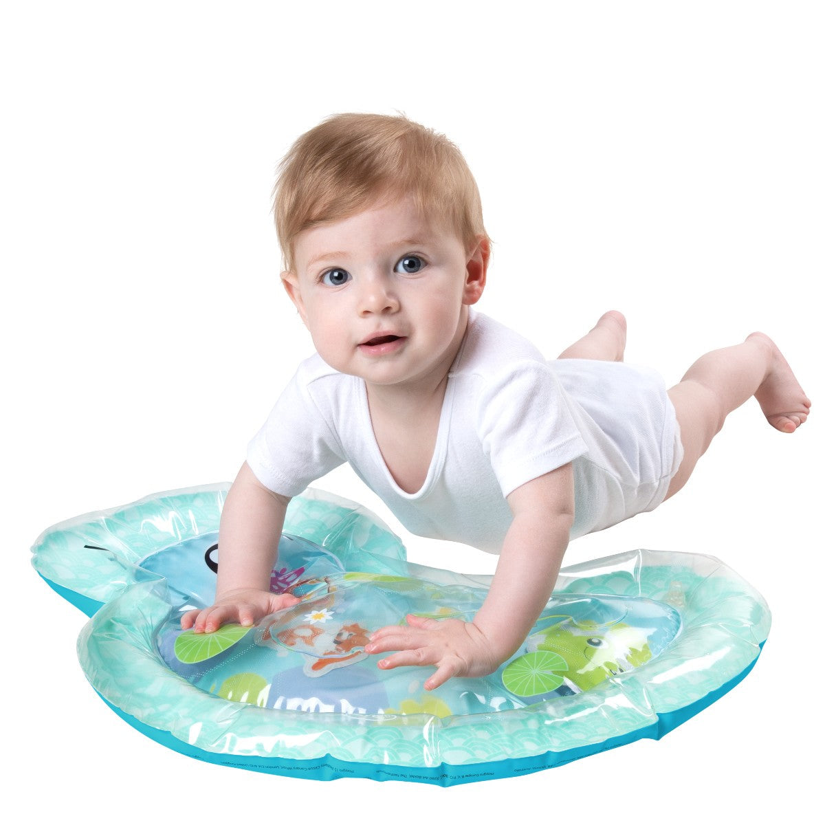 Baby på vandaktivitetsmåtte med ænder