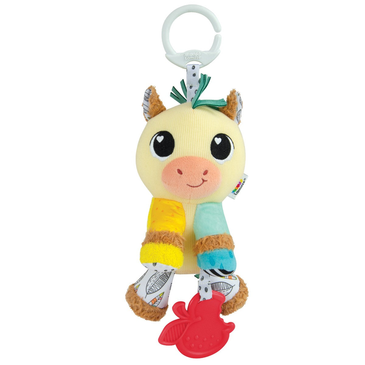 Lamaze rangle med dyremotiv og bidering til baby