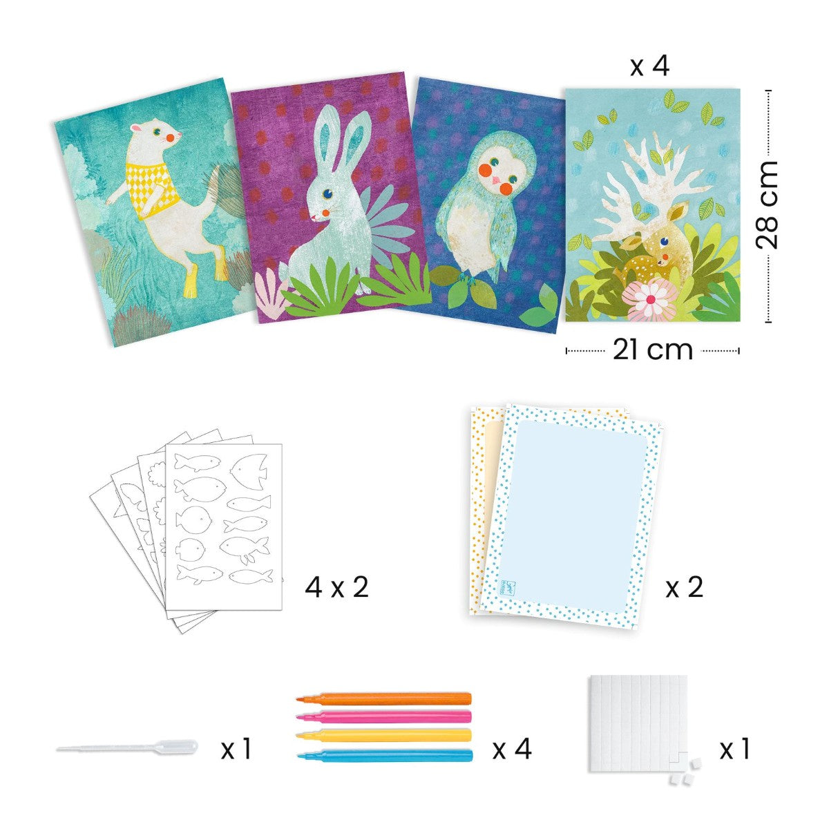 Djeco Kreativ Sett, Skap effekter med vann