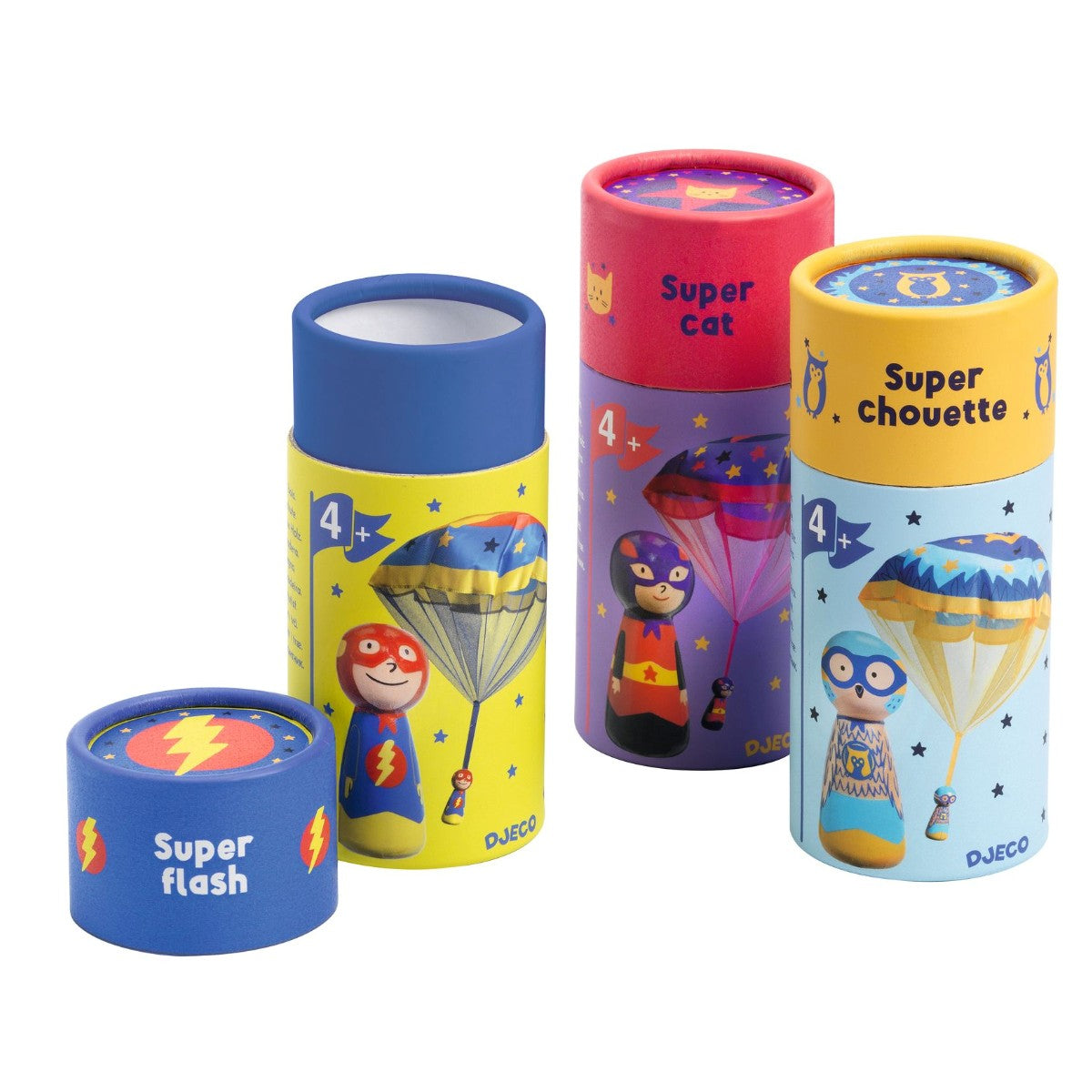 Djeco Fallskjermhopper, flyvende helter - ass.