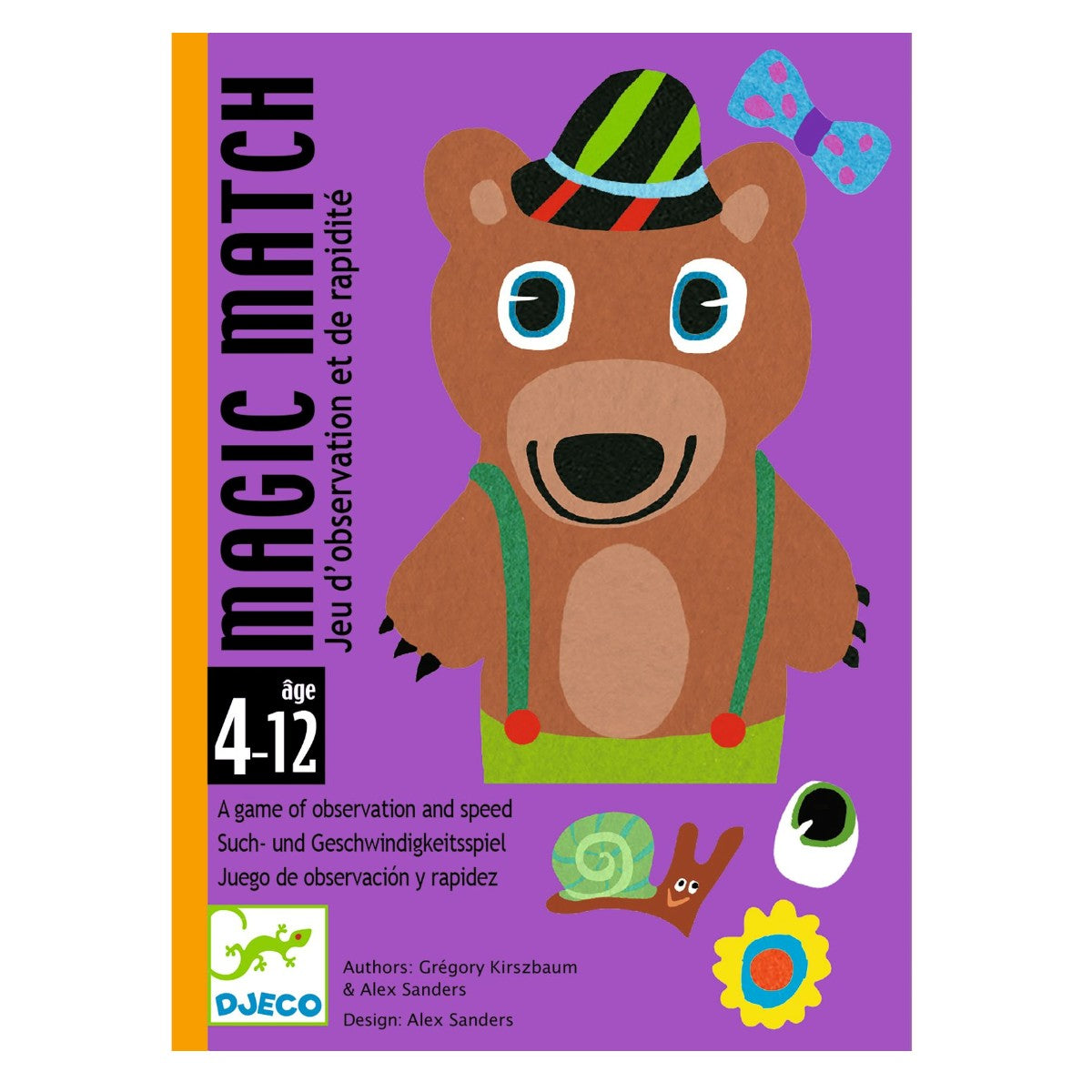 Djeco kortspil, Magic Match for børn, sjovt observationsspil med dyr