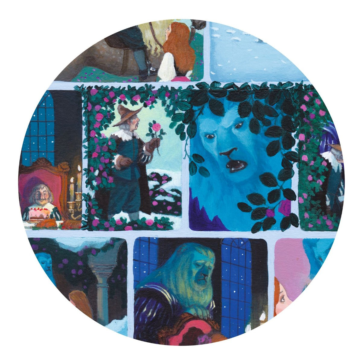 Djeco puslespill, Story puzzle, Skjønnheten og udyret - 100 biter