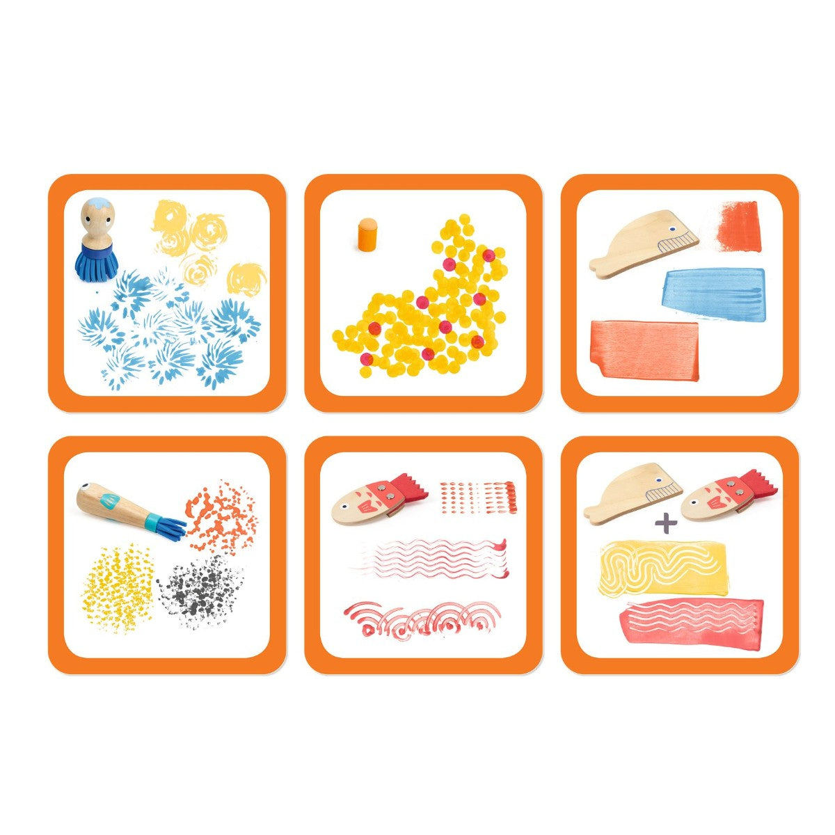 Djeco Unike verktøy for maling