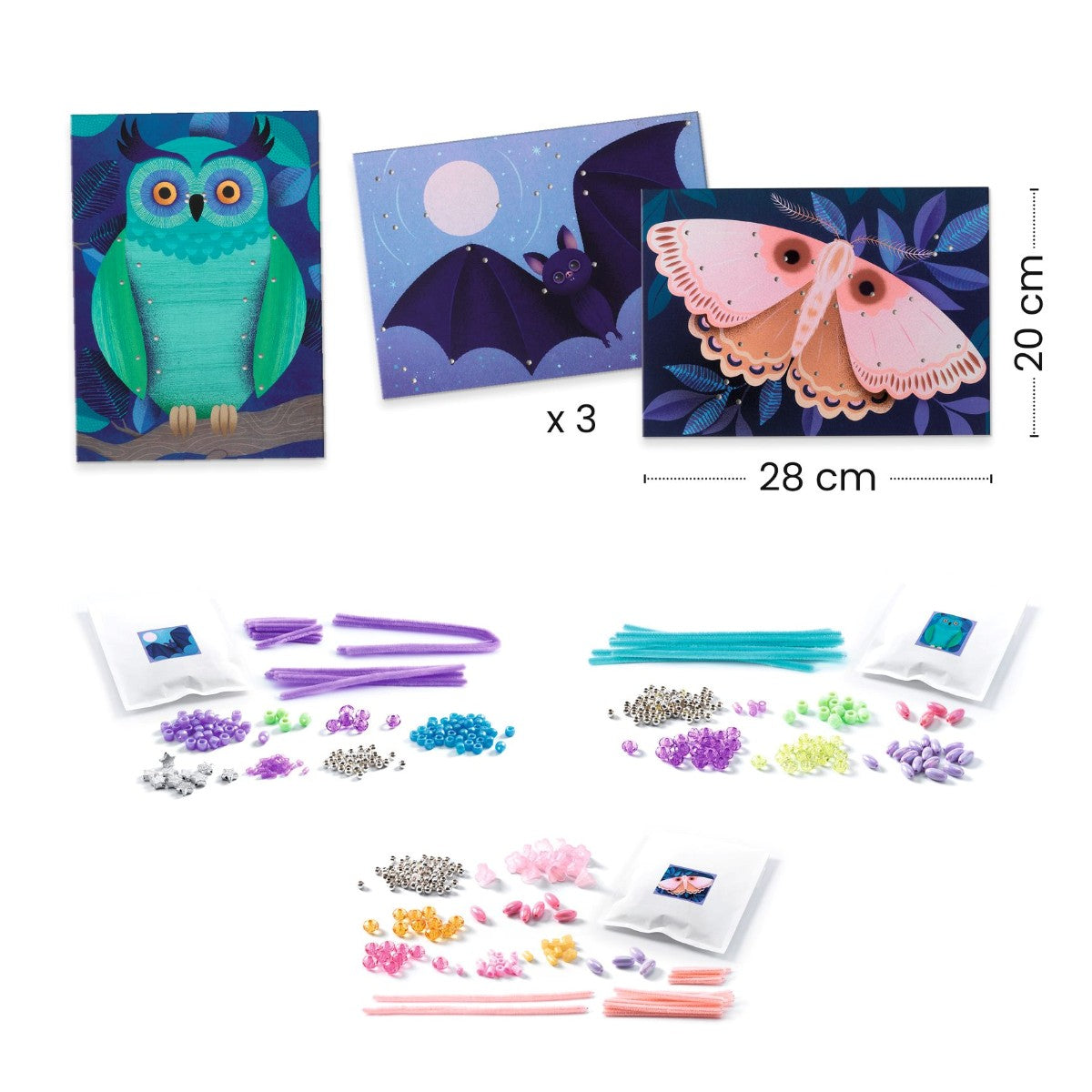 Djeco kreativ eske, Lys opp natten