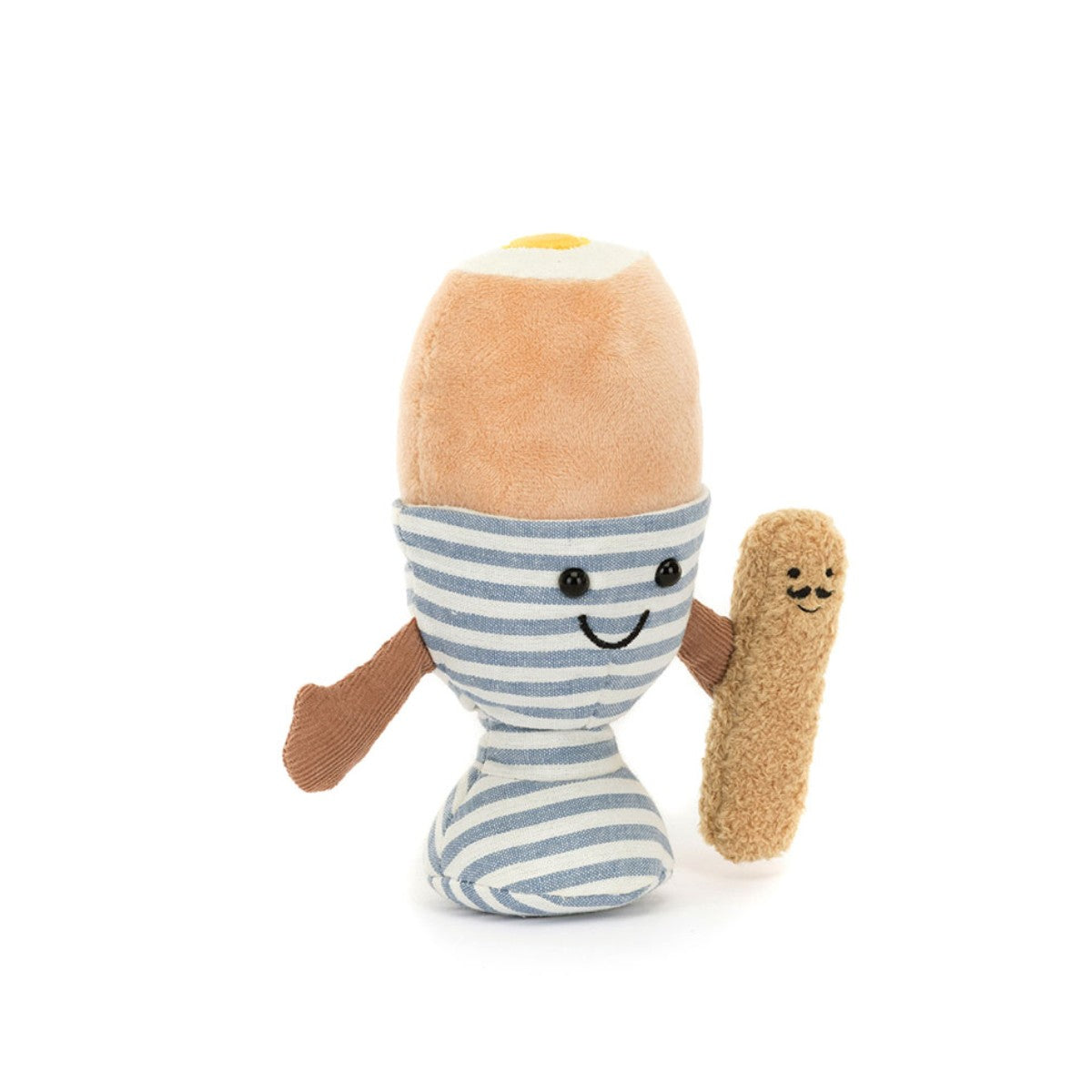 Jellycat bamse, Amuseable egg, Bløtkokt egg med brød - 16 cm