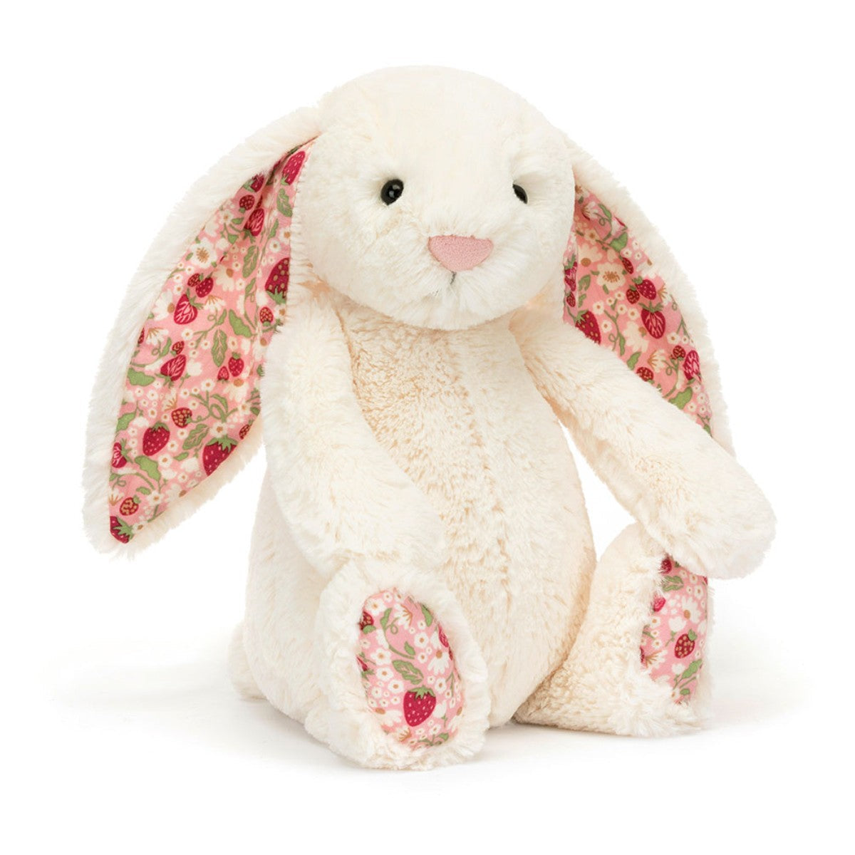 Jellycat bamse, Bashful Mimi Strawberry kanin – 31 cm
