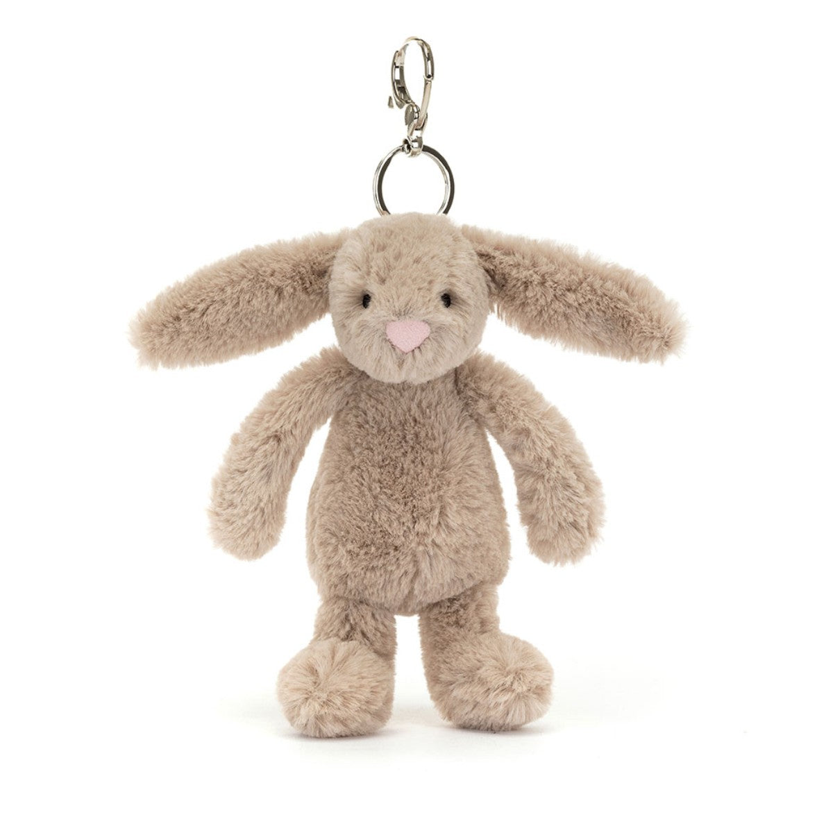 Jellycat nøkkelring, Bashful anheng til vesken - Beige kanin
