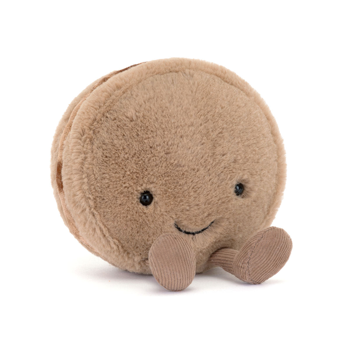 Jellycat kosedyr, Food bake, Amuseables Mona Macaron Sjokolade – 12 cm