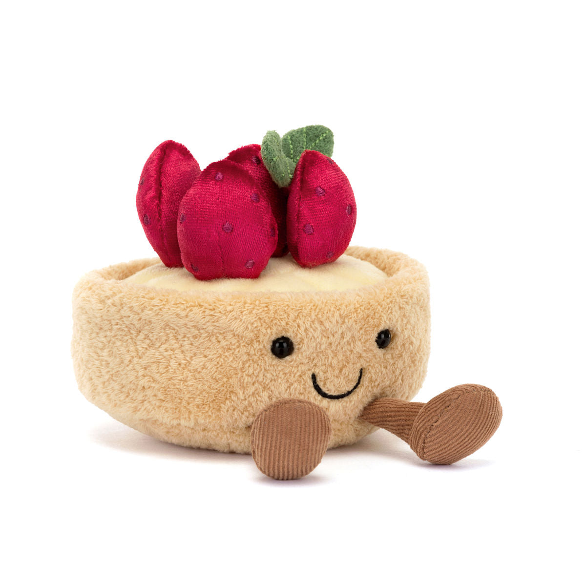 Jellycat bamse, Food bake, Amuseables Fleurette Tarte Aux Fraises - 11 cm