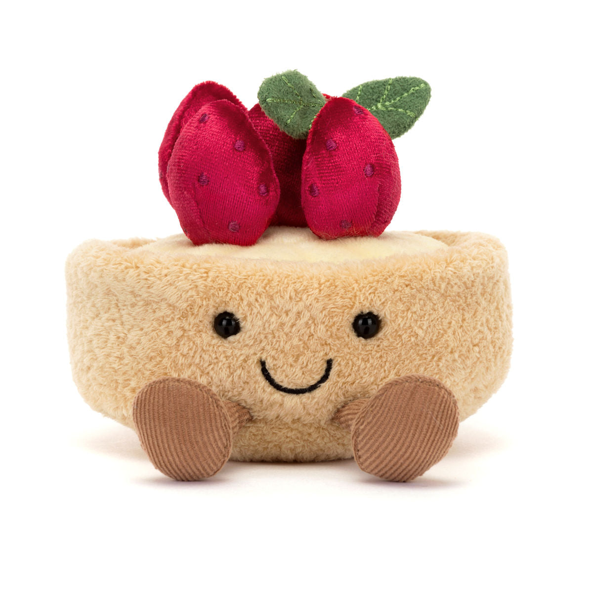 Jellycat bamse, Food bake, Amuseables Fleurette Tarte Aux Fraises - 11 cm