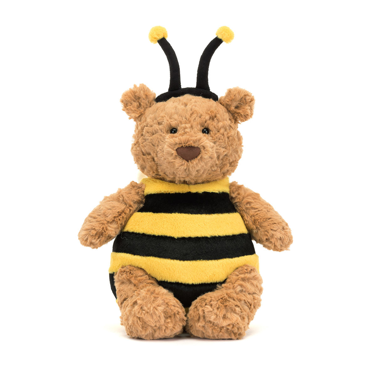 Jellycat bamse, Bartholomew Bjørn som bi – 39 cm