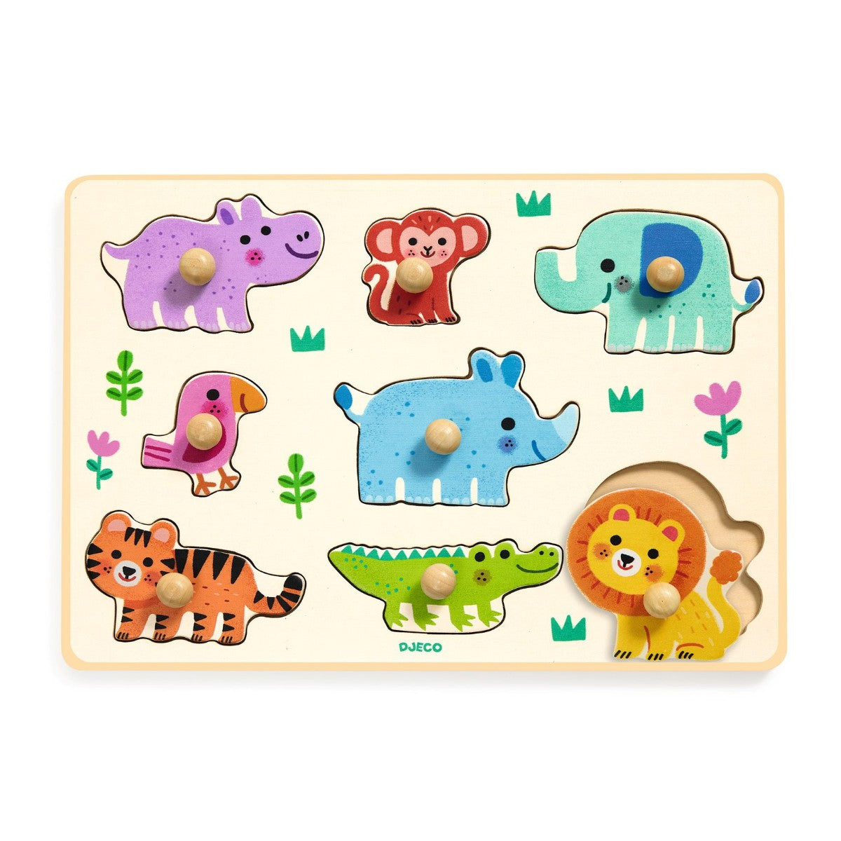 Djeco knoppuslespil Hippo&