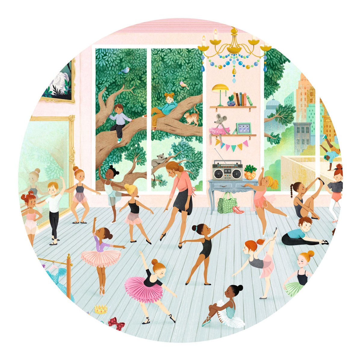 Djeco Observasjonspuslespill, Danseskole - 100 brikker