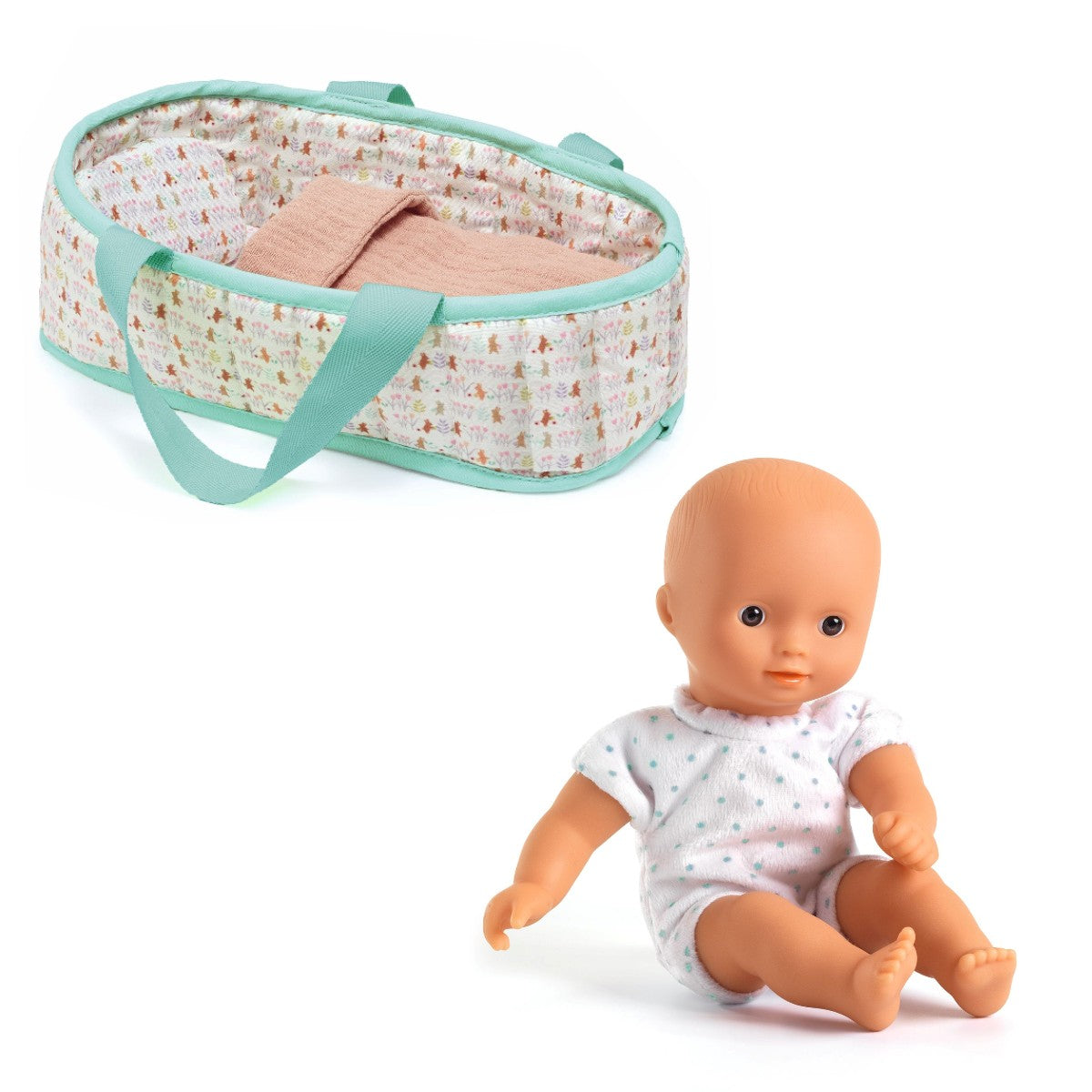 Djeco Pomea mini dukke Sasha i lift med dukke og tilbehør