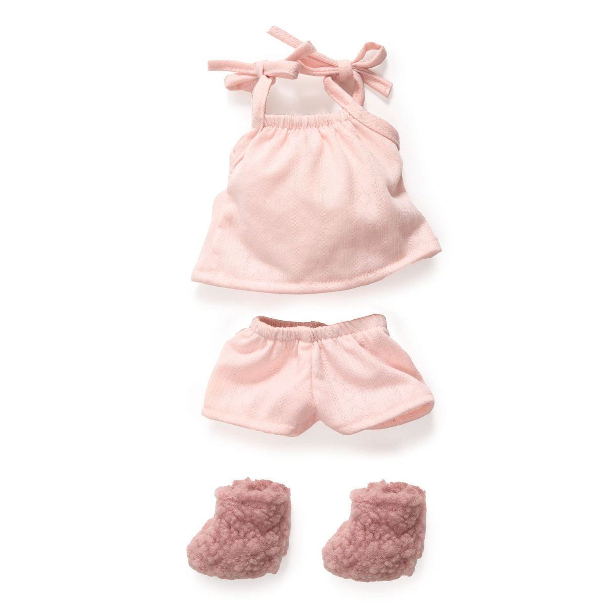 Djeco Lovely Pomea dukketøj shorts, top og futter