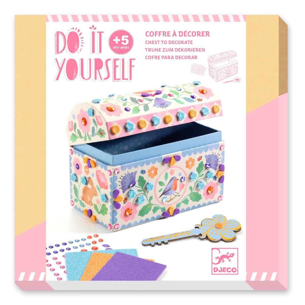 Djeco DIY Skattekiste super skatte, billede fra produktgalleriet