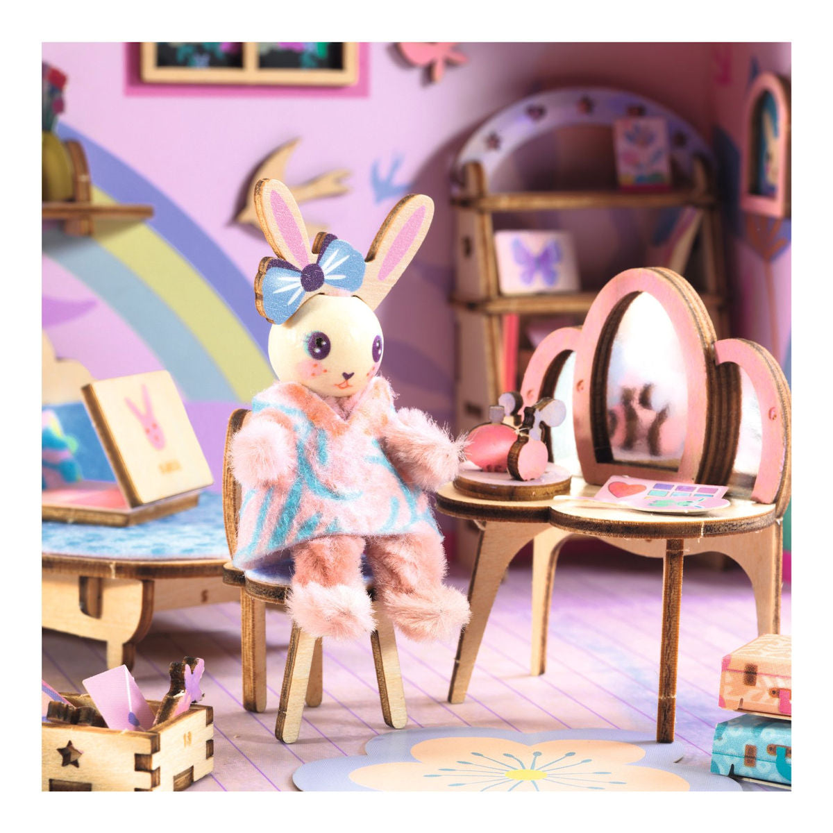 Djeco Mi House, Miniatyrunivers i koffert - Rosie