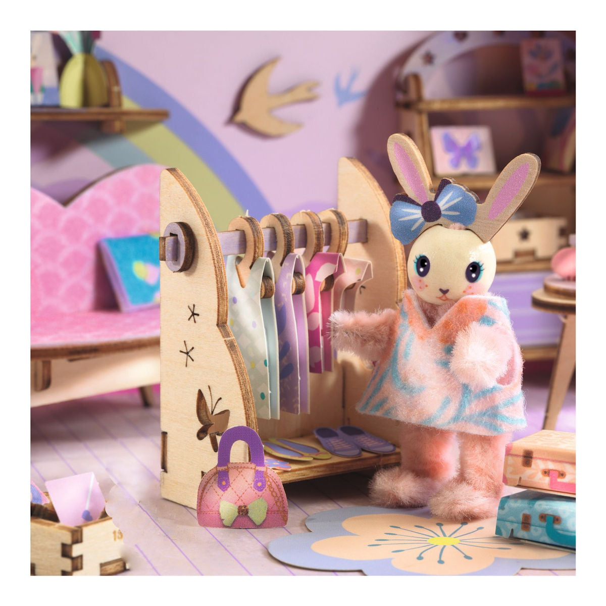 Djeco Mi House, Miniatyrunivers i koffert - Rosie