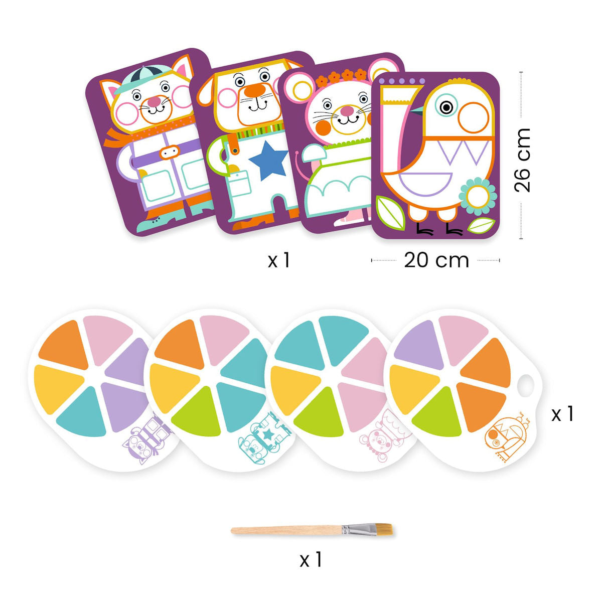 Djeco Kreativt maleri, Butte kinn