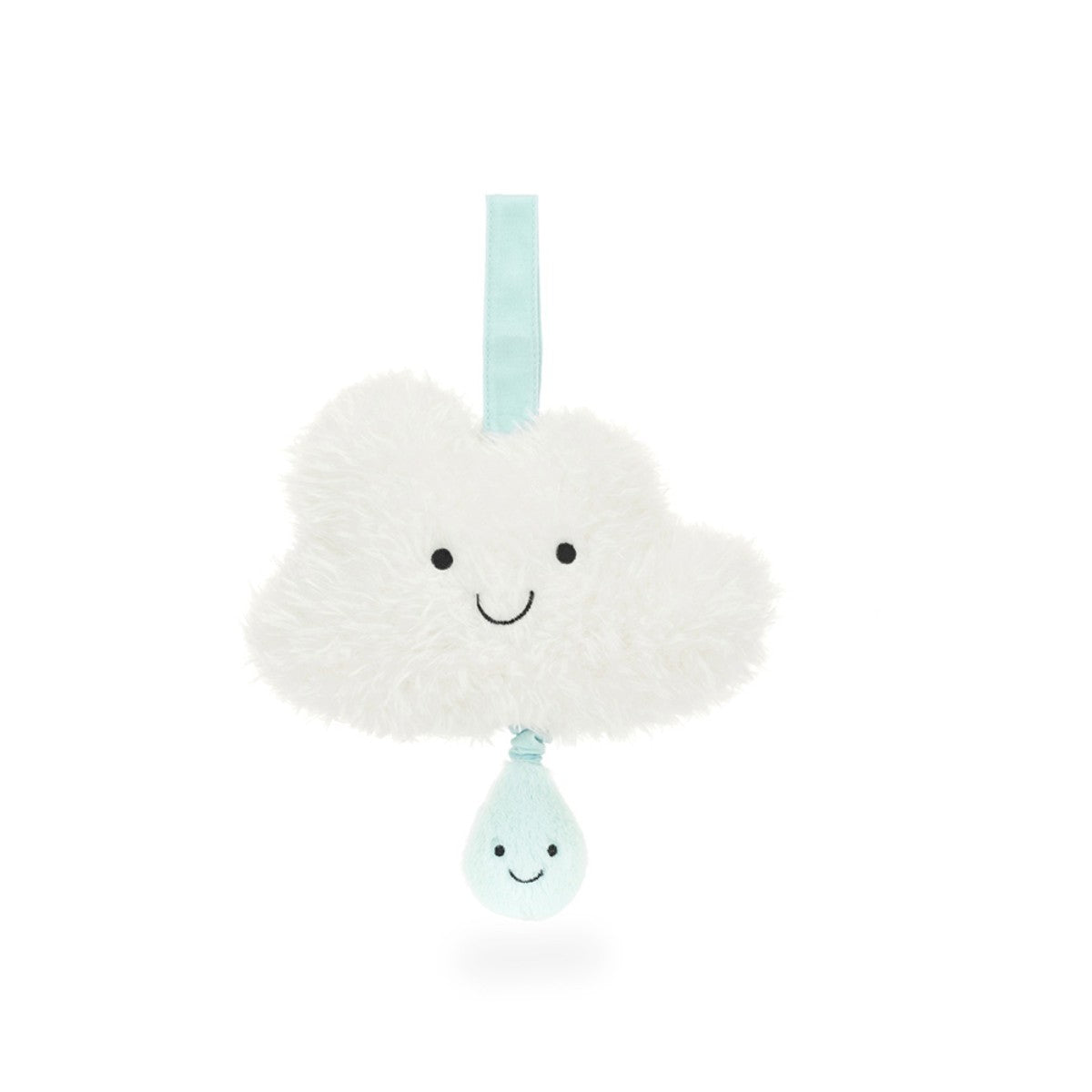 Baby Jellycat Amuseables sky spilledåse, hvid sky med sødt ansigt