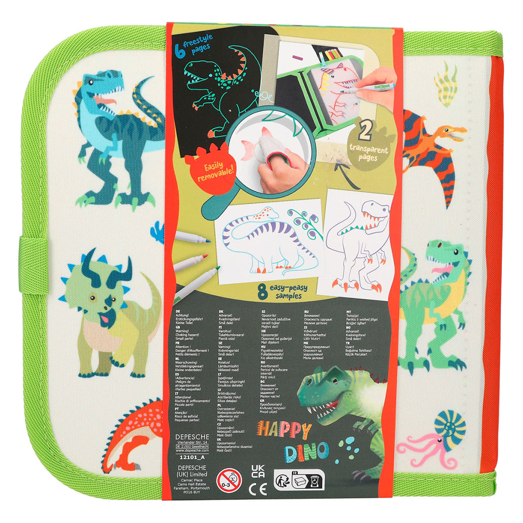 Dino World Mal & visk ut-bok