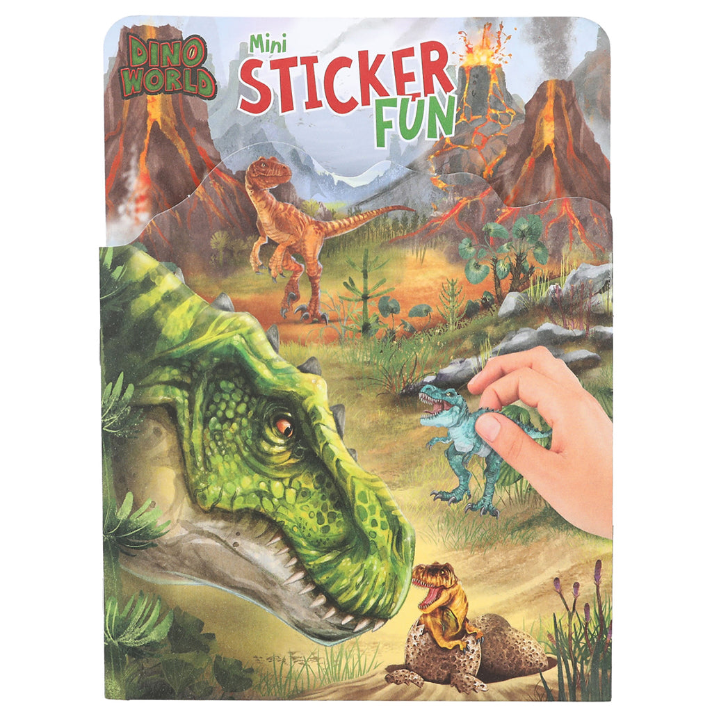 Dino World Mini Sticker Fun aktivitetsbog med klistermærker