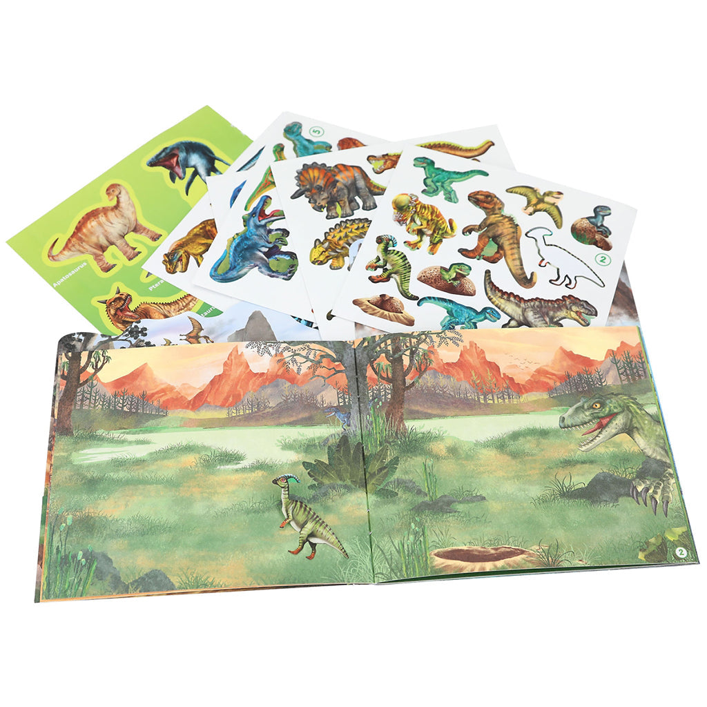 Dino World Mini Sticker Moro, Aktivitetsbok med klistremerker