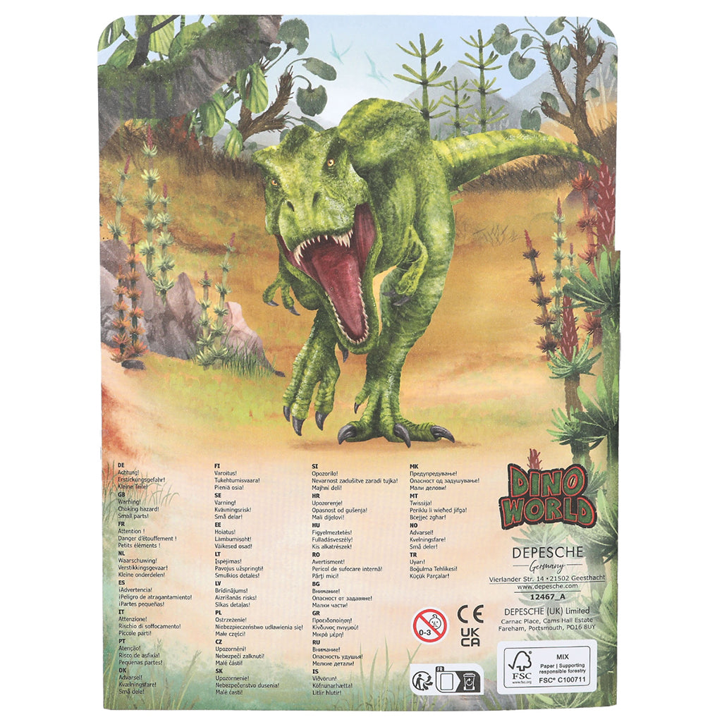 Dino World Mini Sticker Moro, Aktivitetsbok med klistremerker