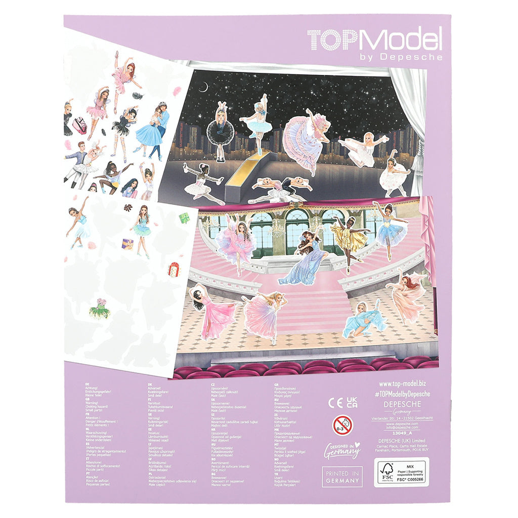 TopModel Klistremerkebok, Ballett