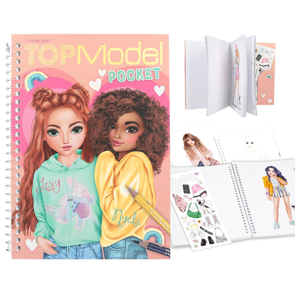 TopModel Lommemalebok, Nyela & Lexy