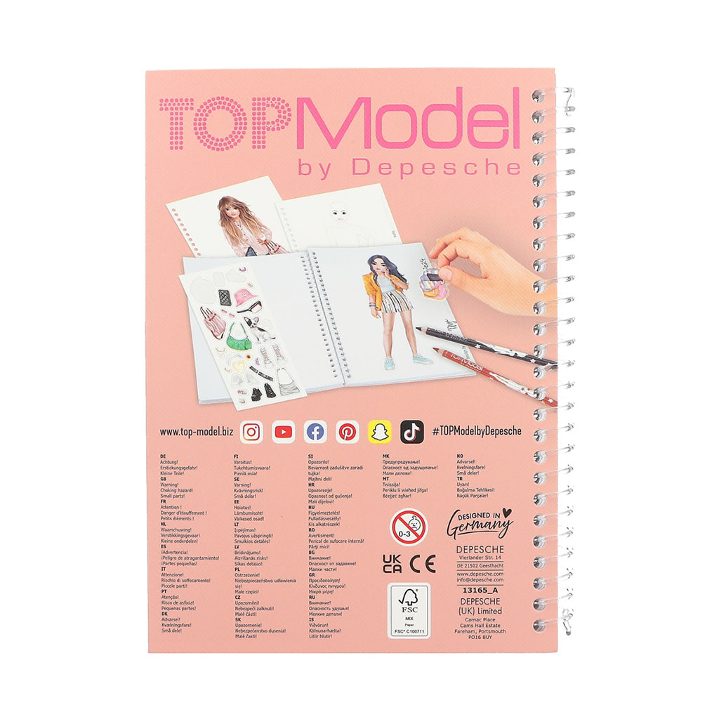 TopModel Lommemalebok, Nyela & Lexy
